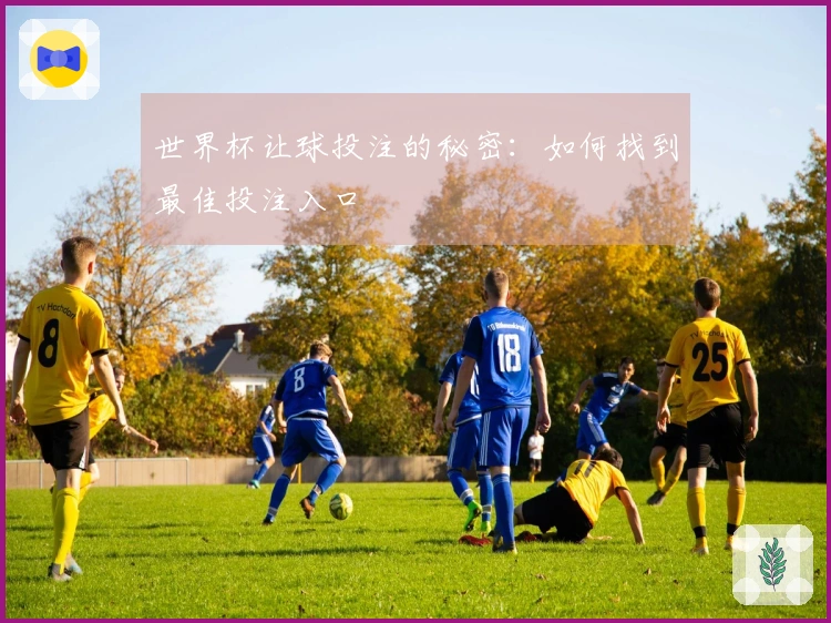 世界杯让球投注的秘密：如何找到最佳投注入口