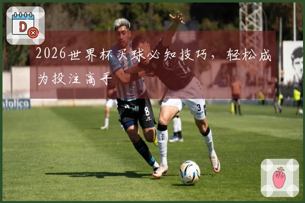 2026世界杯买球必知技巧，轻松成为投注高手
